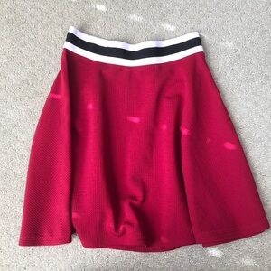S Burgundy Skirt